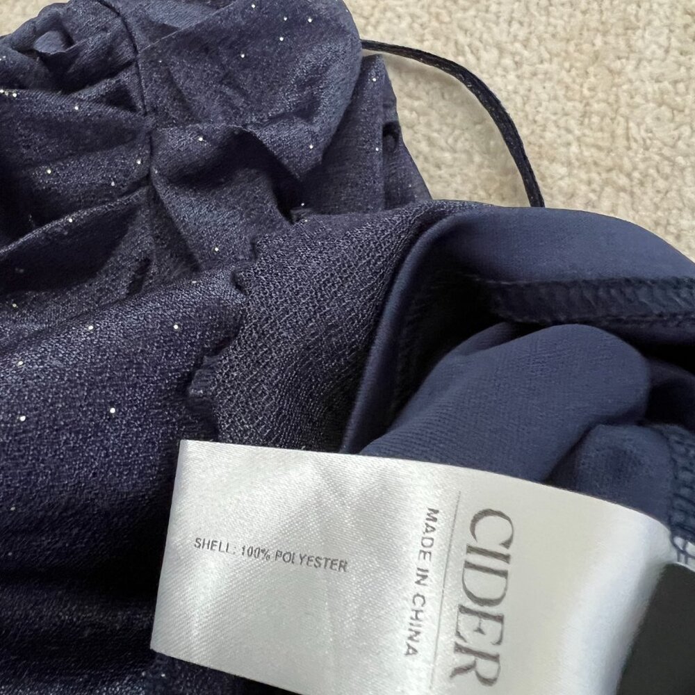 Cider Blue Cocktail Strappy Mini Dress XS - Picture 9 of 10
